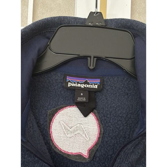 Patagonia Better Sweater 1/4 Zip Blue Fleece Knit Pullover Sweater Womens S - Picture 9 of 11